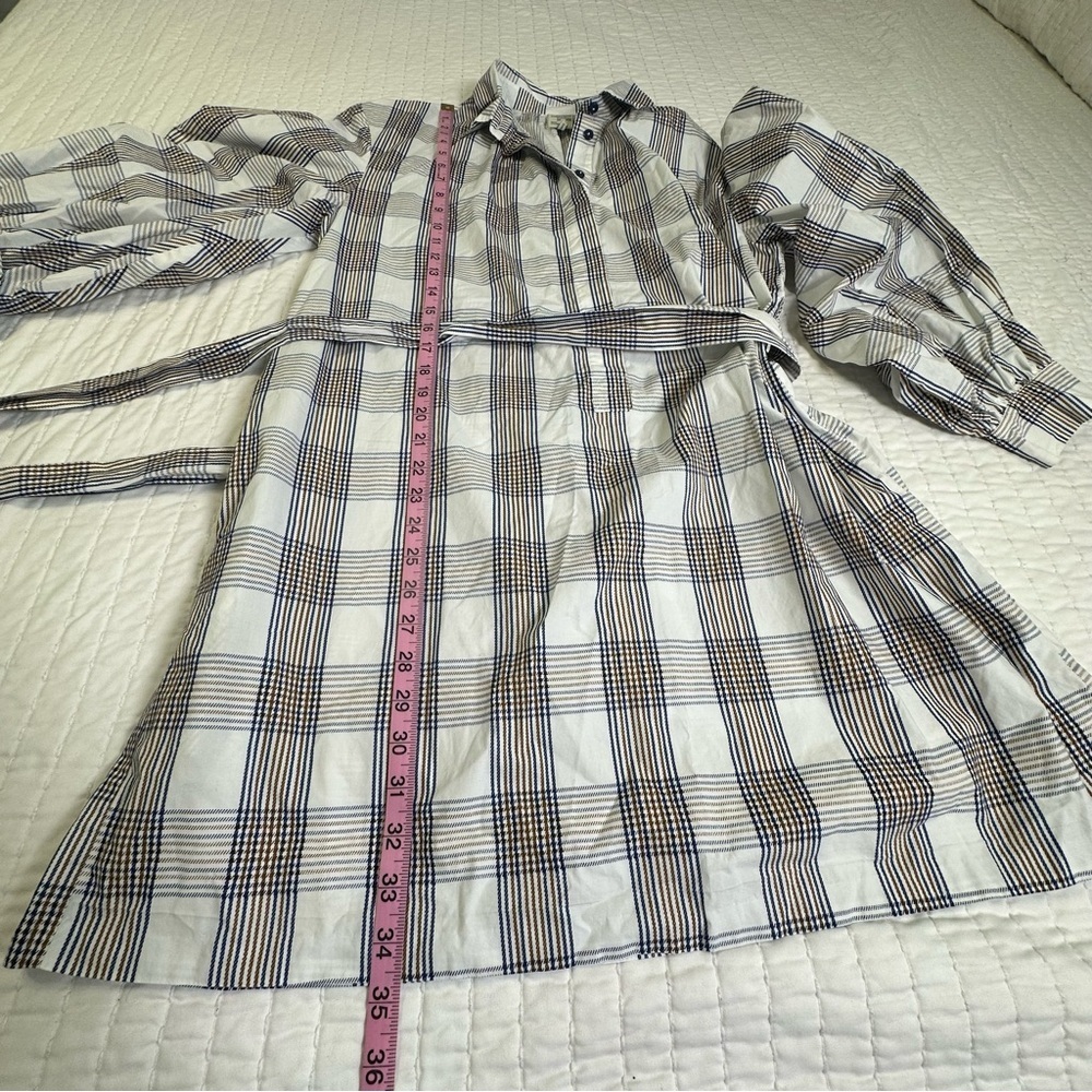 Baum und Pferdgarten LONG LANTERN SLEEVE AUBREE SHIRTDRESS WITH BELT SIZE M - Picture 4 of 16